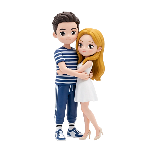Customized real person photo chibi figure doll portrait blind box gift ornament
